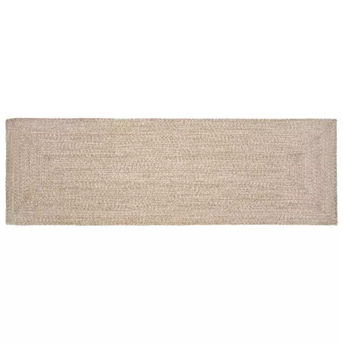  Szőnyeg Természetes és fehér 60 x 250 cm Juta