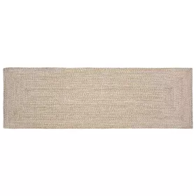    Szőnyeg Kosárfonás Természetes és fehér 60 x 300 cm Juta