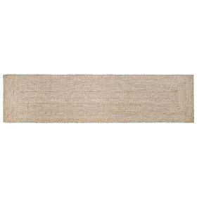    Szőnyeg Kosárfonás Természetes és fehér 60 x 400 cm Juta