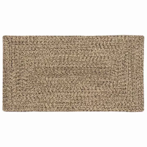  Szőnyeg Kosárfonás Természetes és fekete 60 x 110 cm Juta