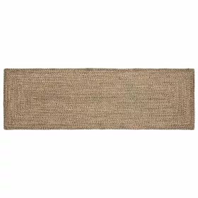    Szőnyeg Kosárfonás Természetes és fekete 80 x 250 cm Juta