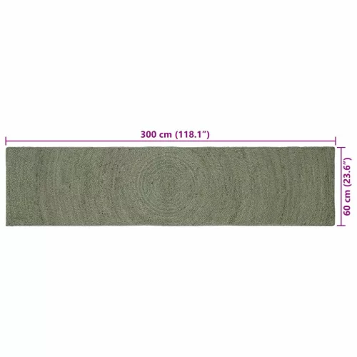  Területszőnyegek Olajzöld 60 x 300 cm Juta