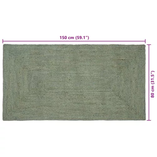  Területszőnyegek Olajzöld 80 x 150 cm Juta