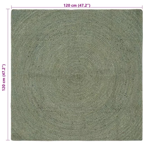  Területszőnyegek Olajzöld 120 x 120 cm Juta