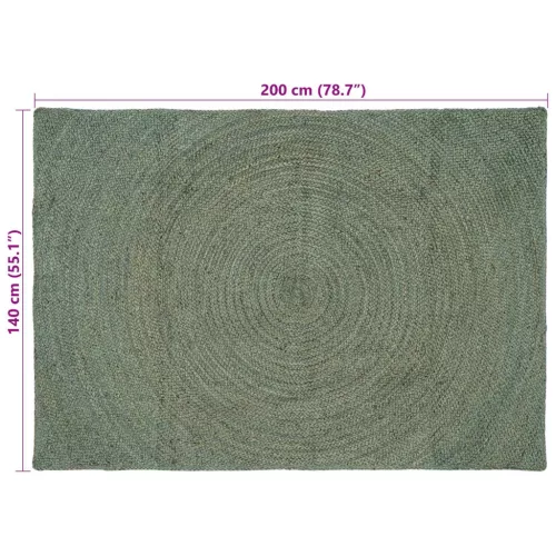  Területszőnyegek Olajzöld 140 x 200 cm Juta