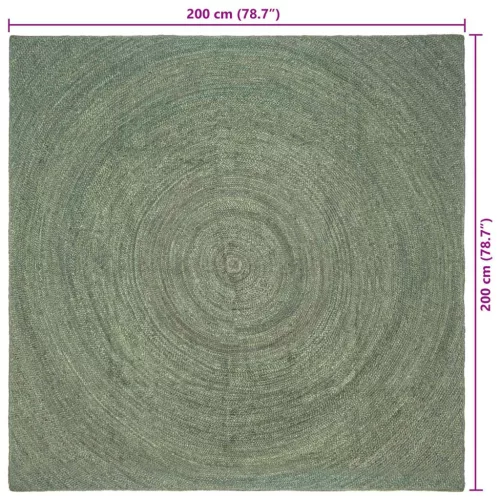  Területszőnyegek Olajzöld 200 x 200 cm Juta