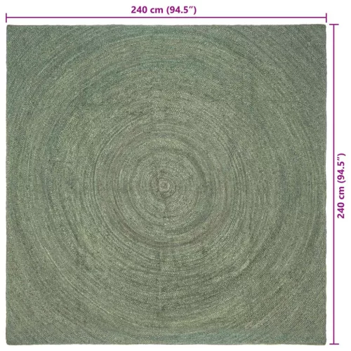  Területszőnyegek Olajzöld 240 x 240 cm Juta