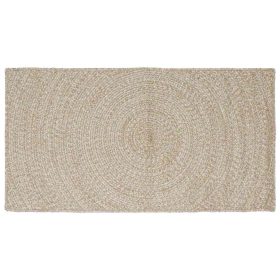 Szőnyeg Természetes és Fehér 60 x 110 cm Juta