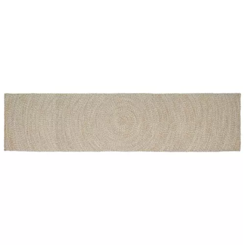  Szőnyeg Természetes és Fehér 80 x 400 cm Juta