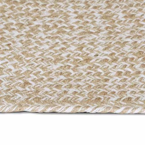  Szőnyeg Természetes és Fehér 80 x 400 cm Juta