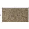  Területszőnyegek Természetes és Fekete 60 x 110 cm Juta