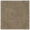 Területszőnyegek Természetes és Fekete 120 x 120 cm Juta