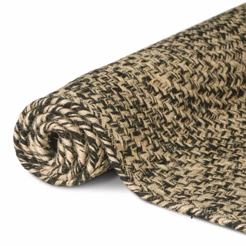  Területszőnyegek Természetes és Fekete 200 x 200 cm Juta