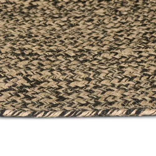  Területszőnyegek Természetes és Fekete 200 x 200 cm Juta