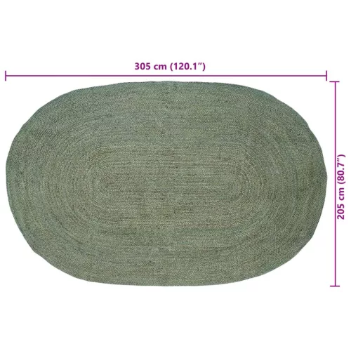  Területszőnyegek Olajzöld 205 x 305 cm Juta