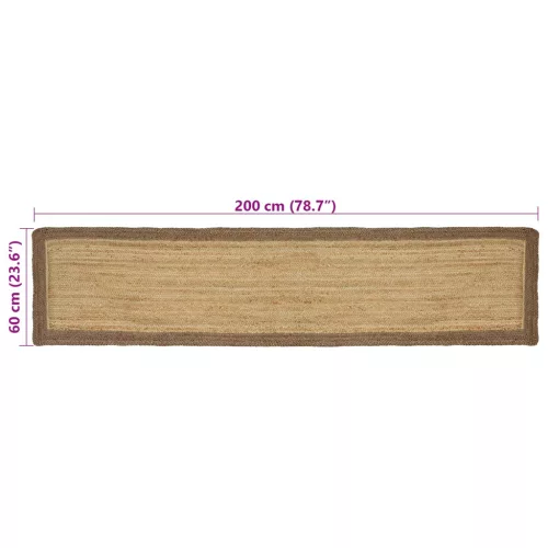  Területszőnyegek Természetes és szürke 60 x 200 cm Juta