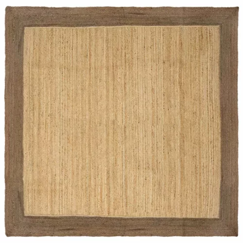  Területszőnyegek Természetes és szürke 200 x 200 cm Juta