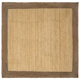    Területszőnyegek Természetes és szürke 240 x 240 cm Juta