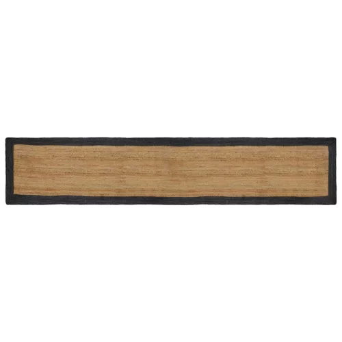  Területszőnyegek Természetes és Sötétszürke 60 x 400 cm Juta