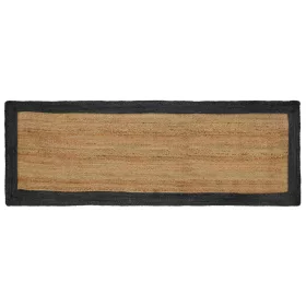    Területszőnyegek Természetes és Sötétszürke 80 x 300 cm Juta