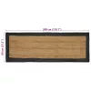  Területszőnyegek Természetes és Sötétszürke 80 x 300 cm Juta