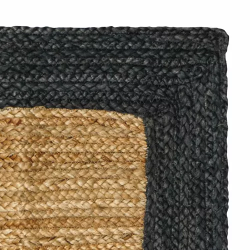  Területszőnyegek Természetes és Sötétszürke 80 x 400 cm Juta