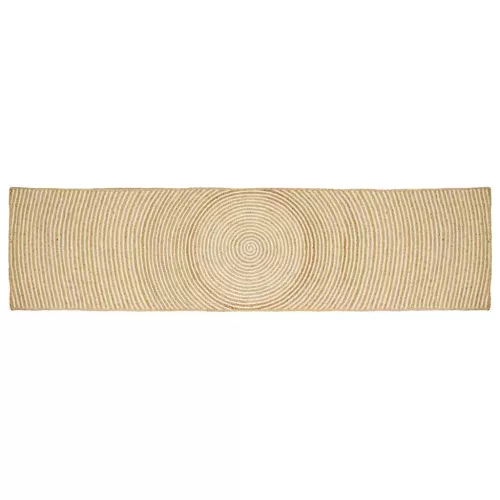  Szőnyeg Természetes és Fehér 80 x 400 cm Juta
