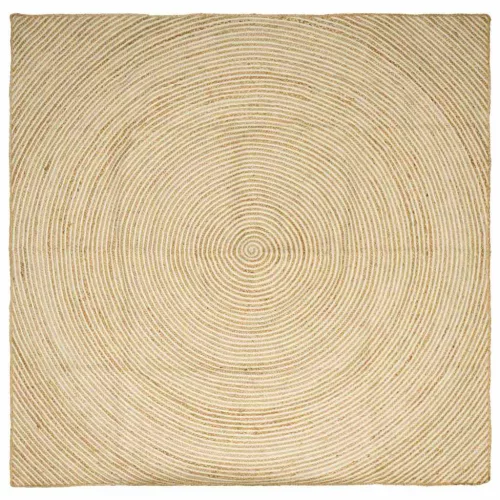  Szőnyeg Természetes és Fehér 200 x 200 cm Juta