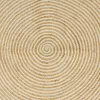  Szőnyeg Természetes és Fehér 200 x 200 cm Juta