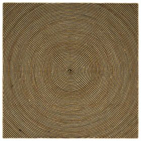  Szőnyeg Természetes és fekete 200 x 200 cm Juta