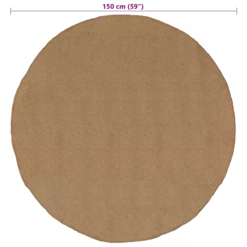  Szőnyeg Természetes Ø 150 cm Juta