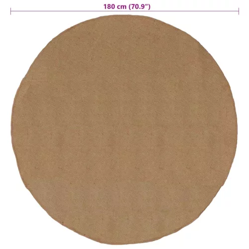  Szőnyeg Természetes Ø 180 cm Juta