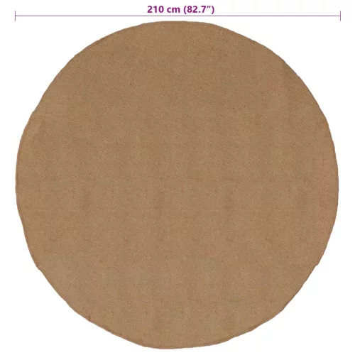  Szőnyeg Természetes Ø 210 cm Juta