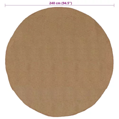  Szőnyeg Természetes Ø 240 cm Juta