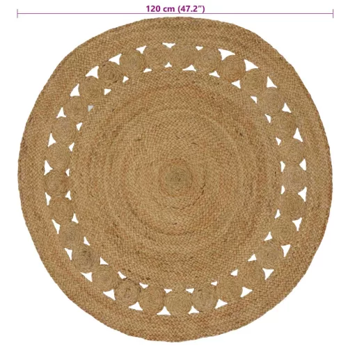  Szőnyeg Természetes Ø 120 cm Juta