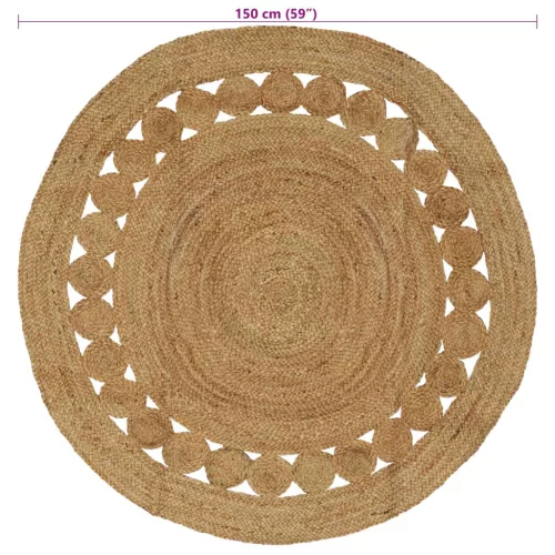  Szőnyeg Természetes Ø 150 cm Juta