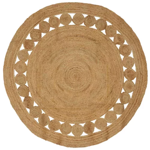  Szőnyeg Természetes Ø 180 cm Juta