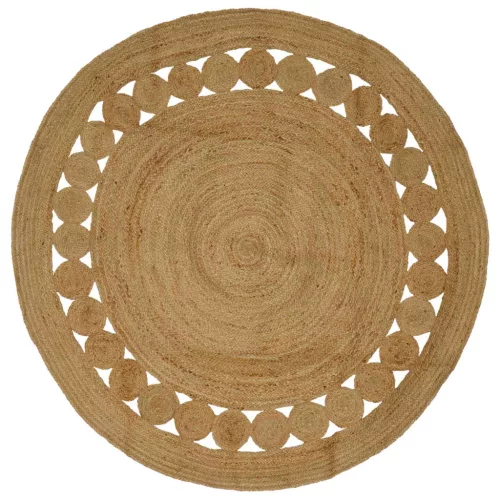  Szőnyeg Természetes Ø 210 cm Juta