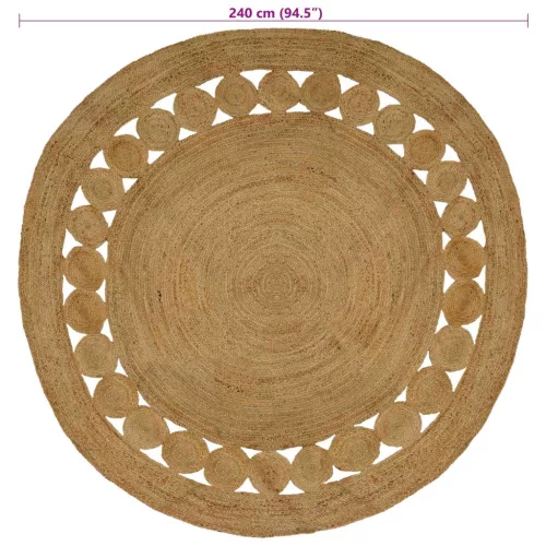  Szőnyeg Természetes Ø 240 cm Juta