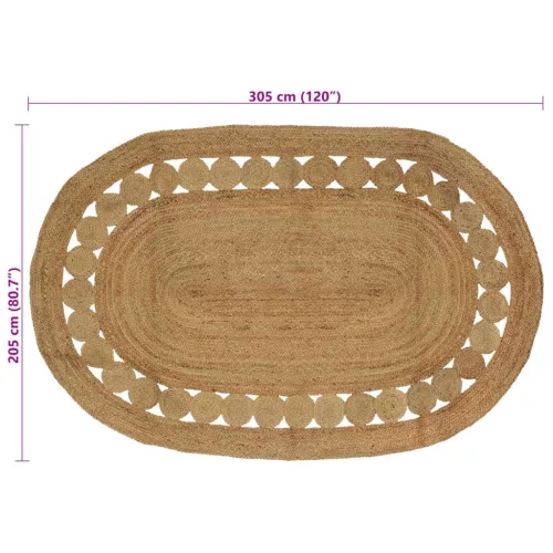  Szőnyeg Barna 205 x 305 cm Juta