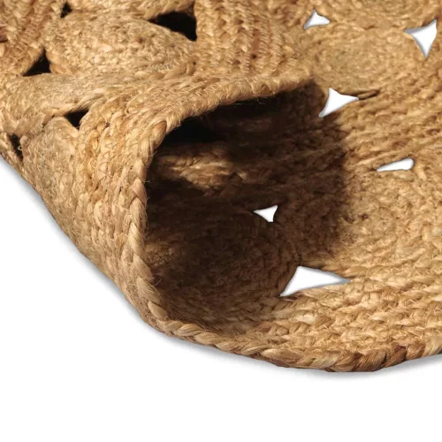  Szőnyeg Természetes Ø 90 cm Juta