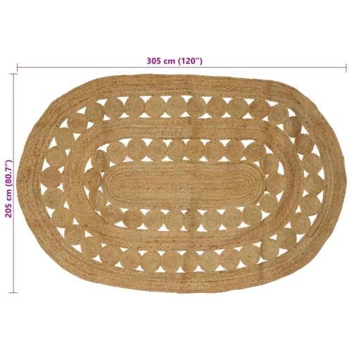  Szőnyeg Barna 205 x 305 cm Juta