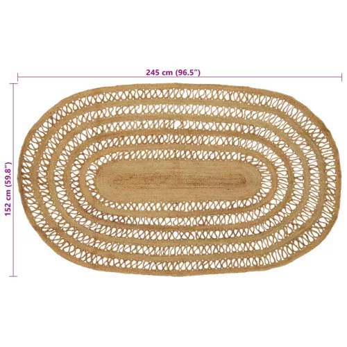  Szőnyeg Barna 152 x 245 cm Juta