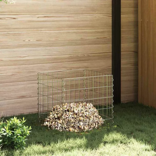  Négyzet alakú komposztáló 50 x 50 x 50 cm Vas