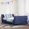  Gyerekágy kerettel Rendőrségi kék 90 x 200 cm Bársony