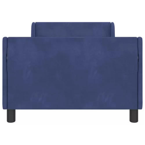  Gyerekágy kerettel Rendőrségi kék 90 x 200 cm Bársony