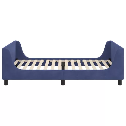  Gyerekágy kerettel Rendőrségi kék 90 x 200 cm Bársony