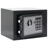  Elektronikus Digitális Széf Sötétszürke 23x17x17 cm Acél