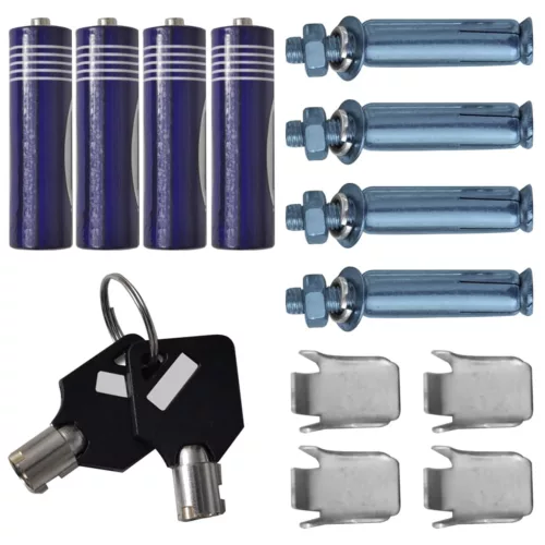  Elektronikus Digitális Széf Polccal Sötétszürke 35 x 25 x 25 cm Acél