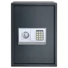  Elektromos Digitális Széf Polccal Sötétszürke 35x31x50 cm Acél